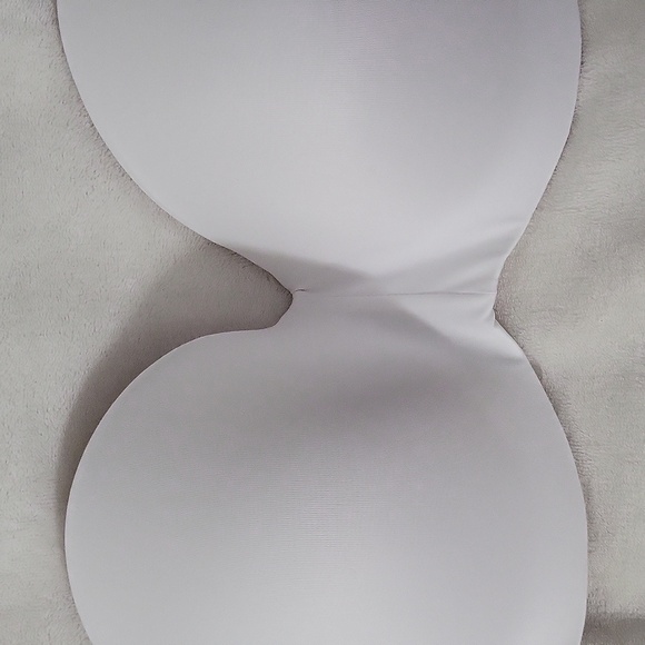 White Full Coverage Strapless Bra - Picture 3 of 8